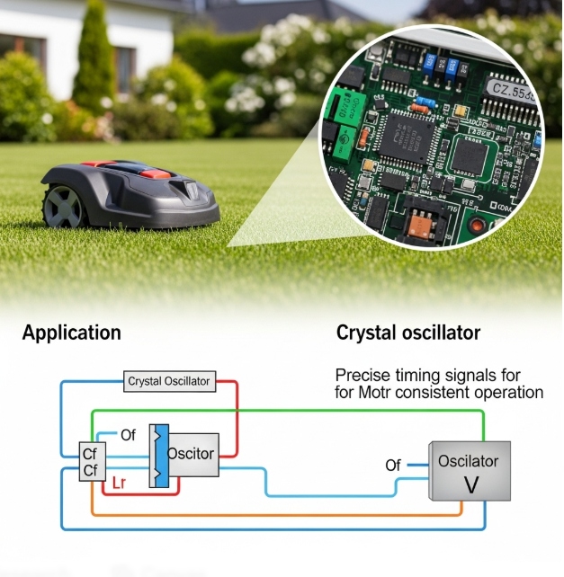 crystal oscillator in outdoor robotics