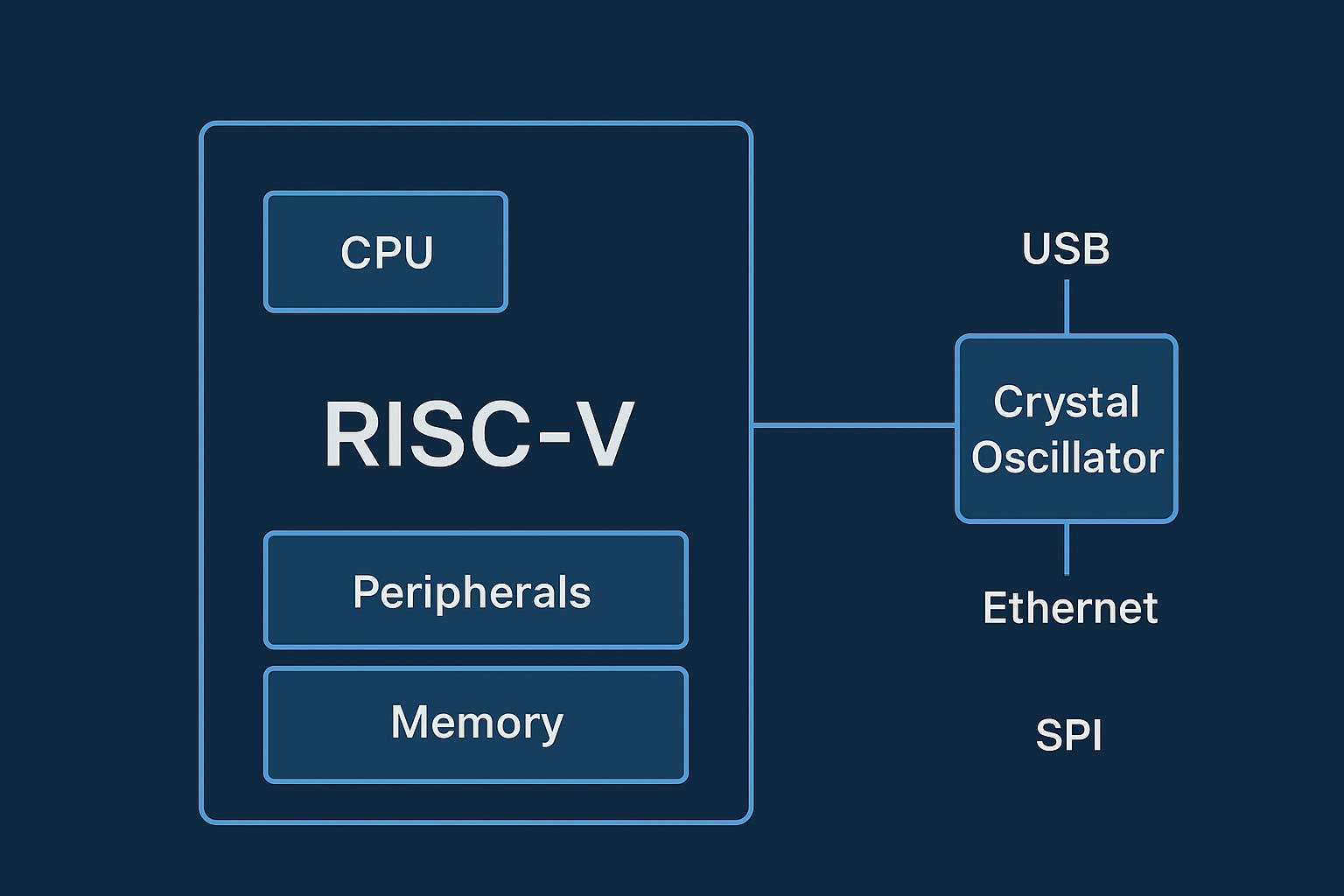 Применение кварцевых генераторов в процессорах RISC-V