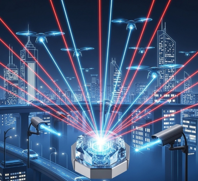 Crystal oscillators for LiDAR